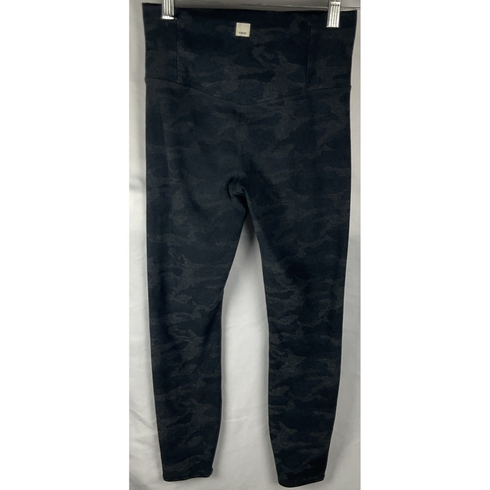 Vuori Women's Leggings Gray Camo Small High Rise Yoga Athletic Stretch Pants